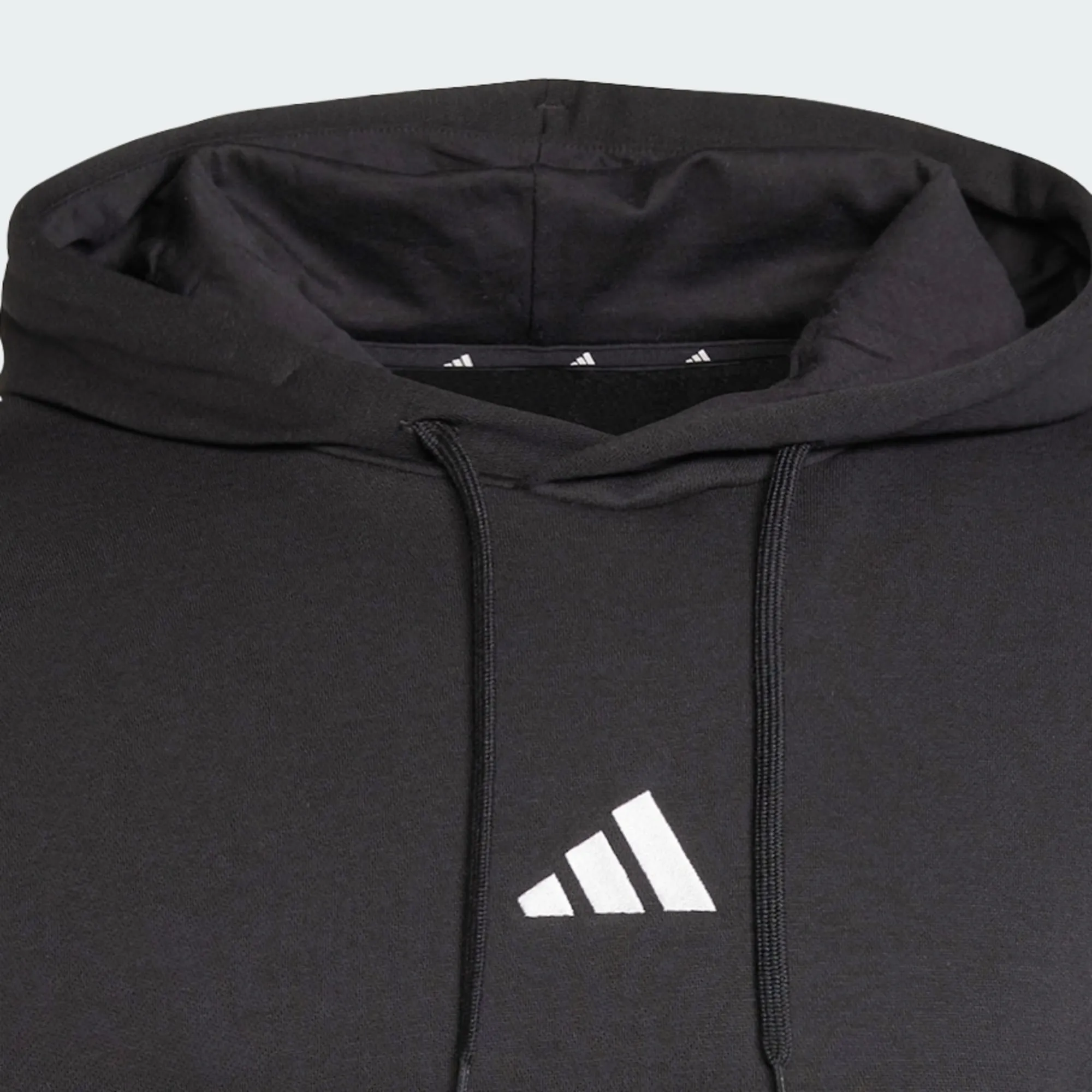 ADIDAS MEN'S FEELCOZY FLEECE BLACK HOODIE Cothing_Mens-Adidas