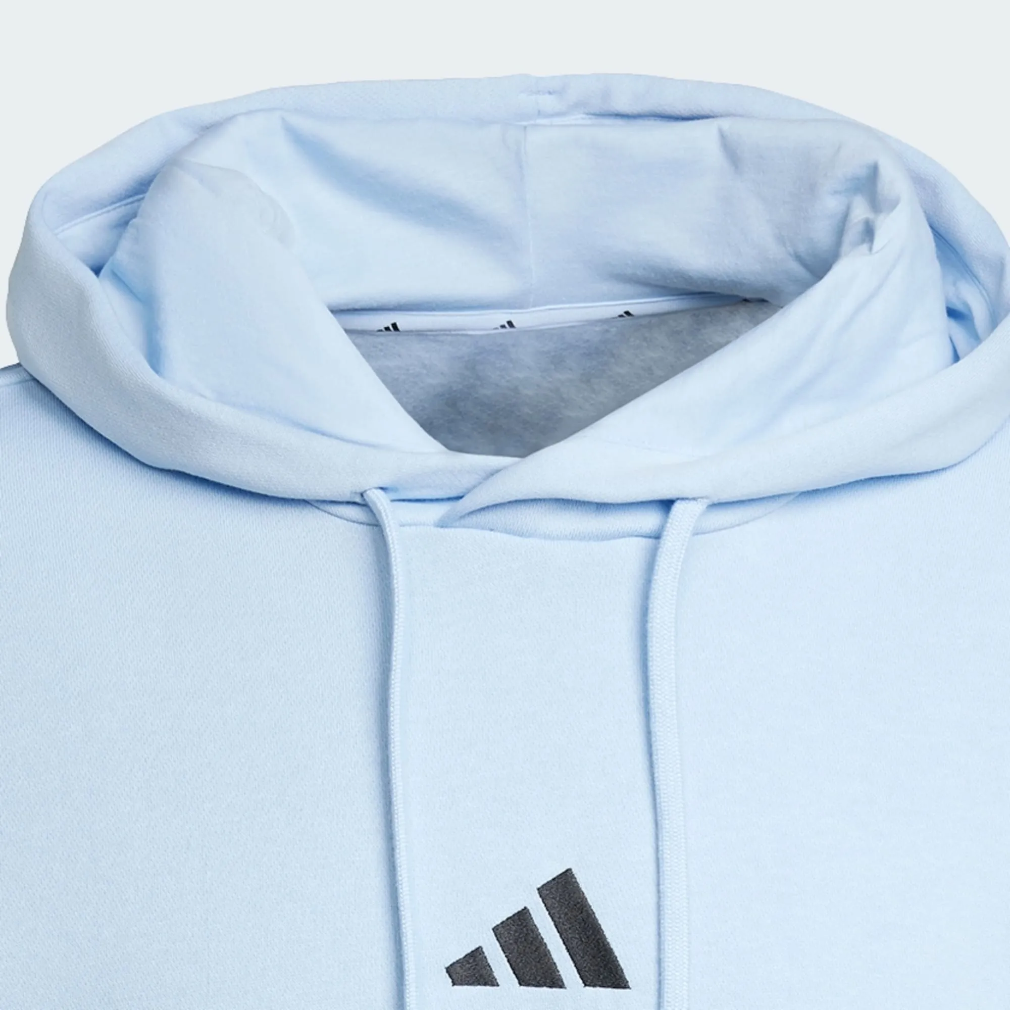 ADIDAS MEN'S FEELCOZY FLEECE BLUE HOODIE