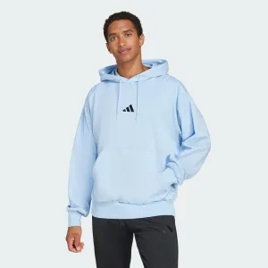ADIDAS MEN'S FEELCOZY FLEECE BLUE HOODIE