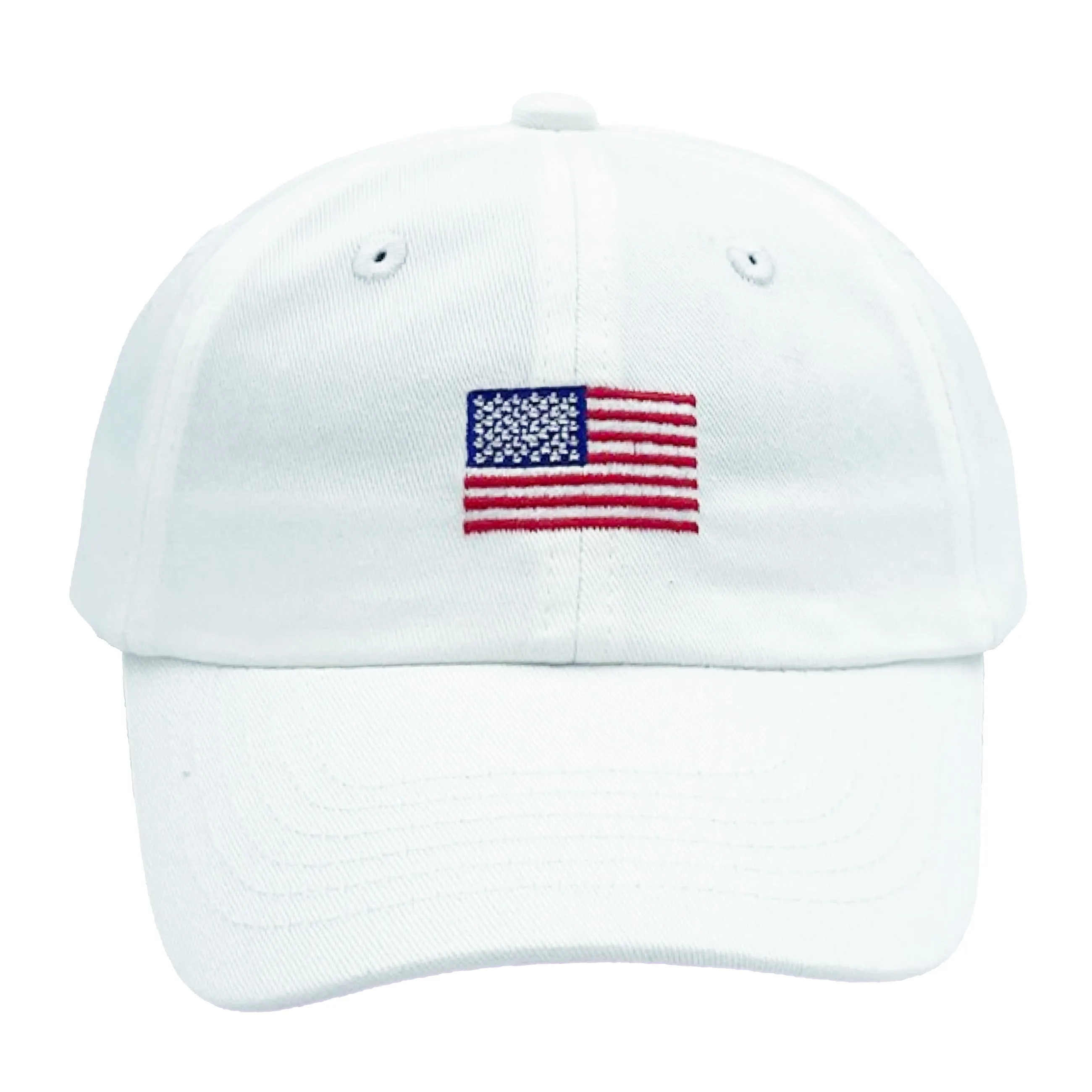 American Flag Bow Baseball Hat (girls) Babykids_Bits-Bows