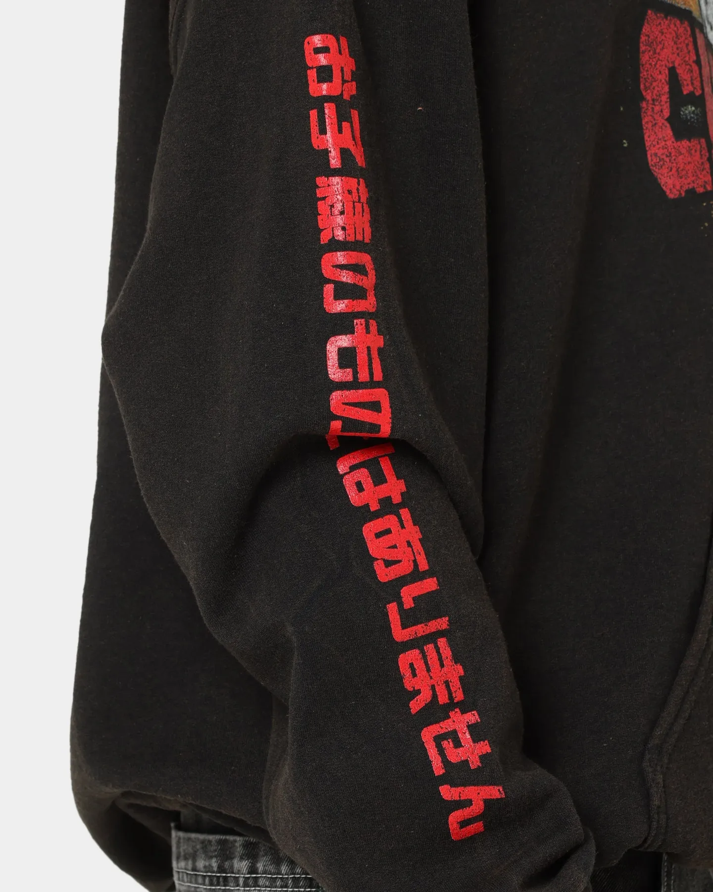 American Thrift Chicken Boom Vintage Hoodie Black Wash