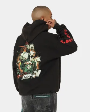 American Thrift Chicken Boom Vintage Hoodie Black Wash