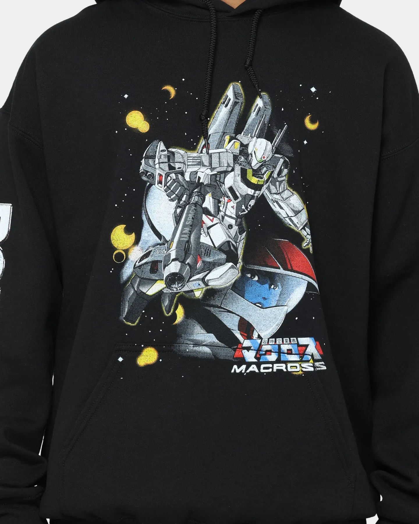 American Thrift X Robotech Macros Saga Hoodie Black