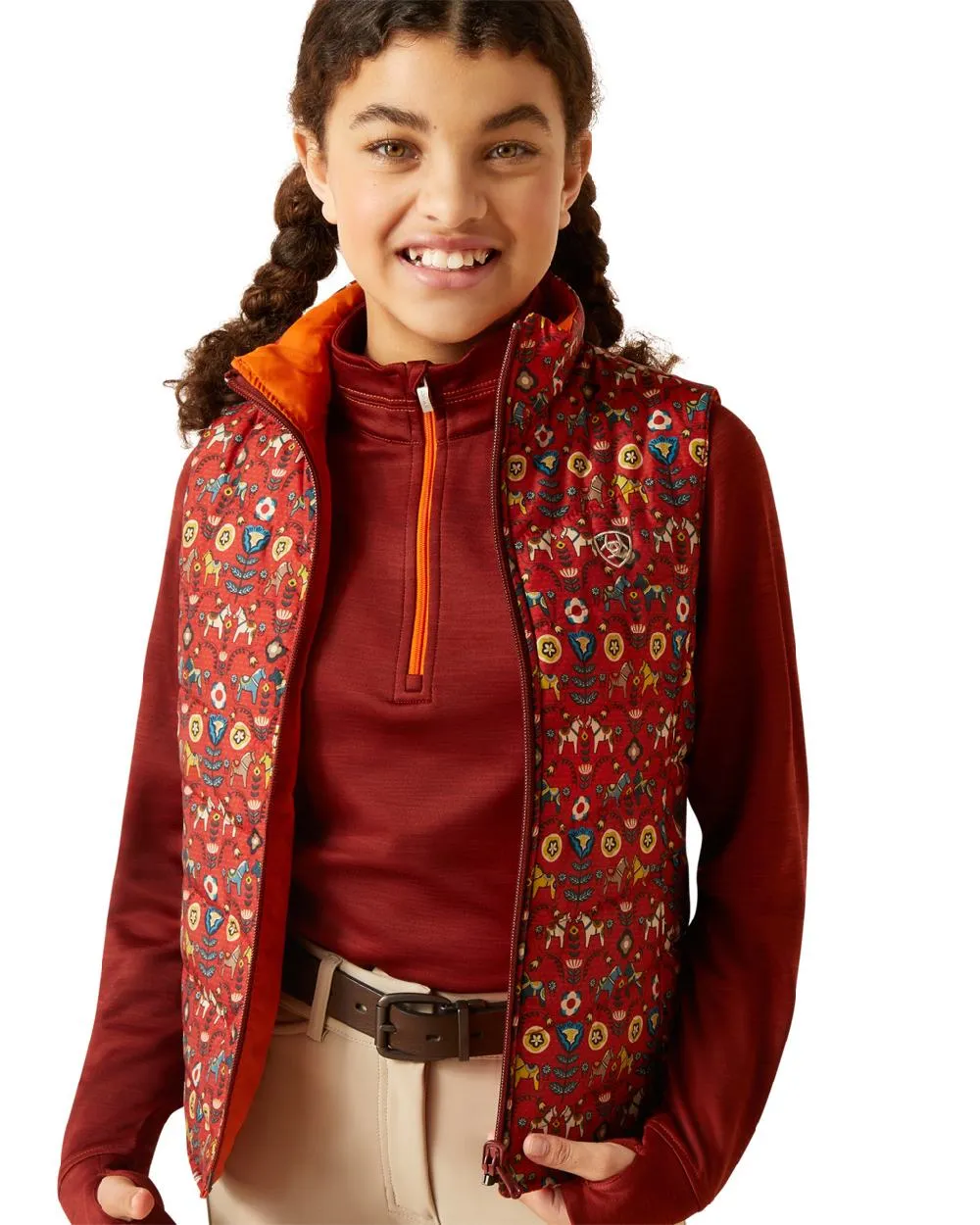Ariat Childrens Bella Reversible Insulated Vest Ariat Clothing