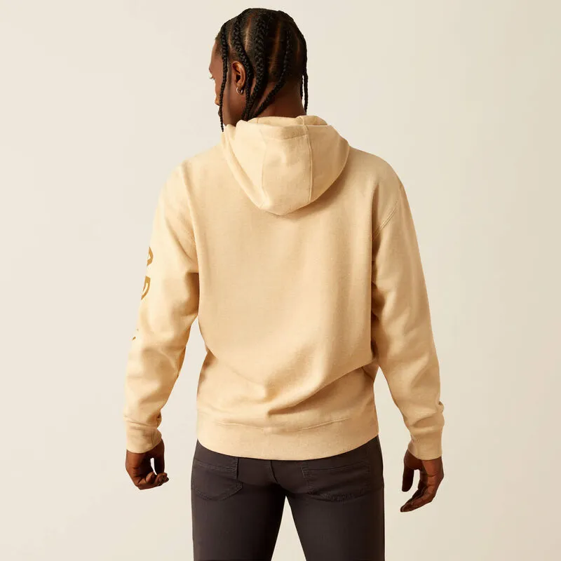 Ariat Logo Hoodie in Tan Heather Ariat Clothing