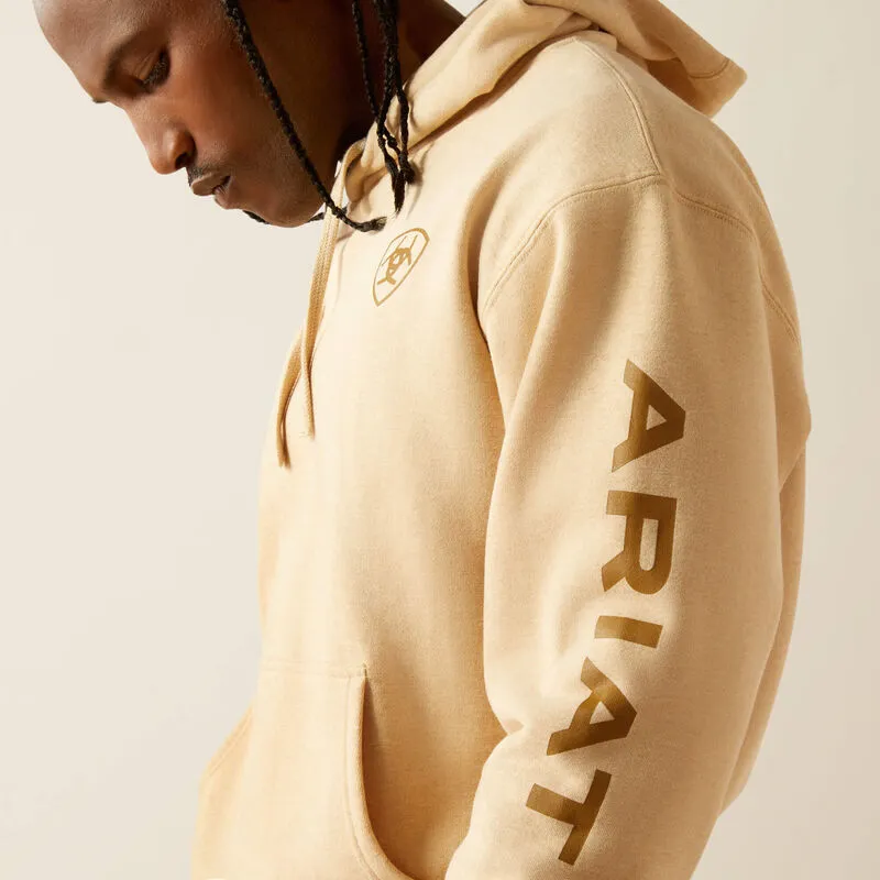 Ariat Logo Hoodie in Tan Heather Ariat Clothing