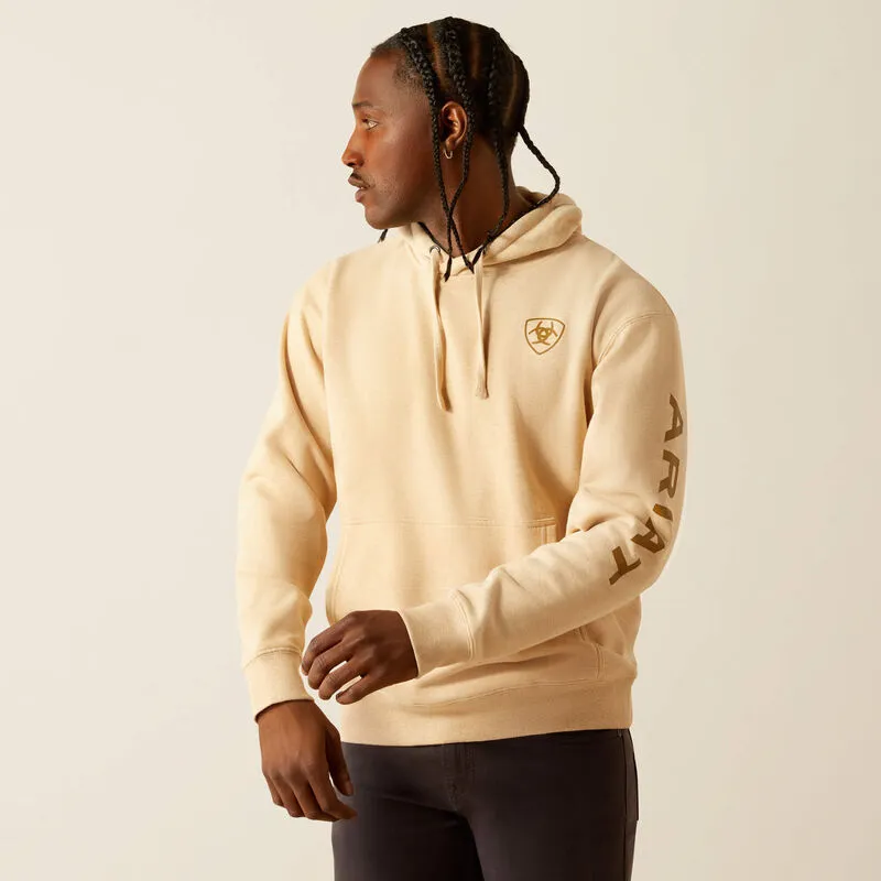 Ariat Logo Hoodie in Tan Heather Ariat Clothing