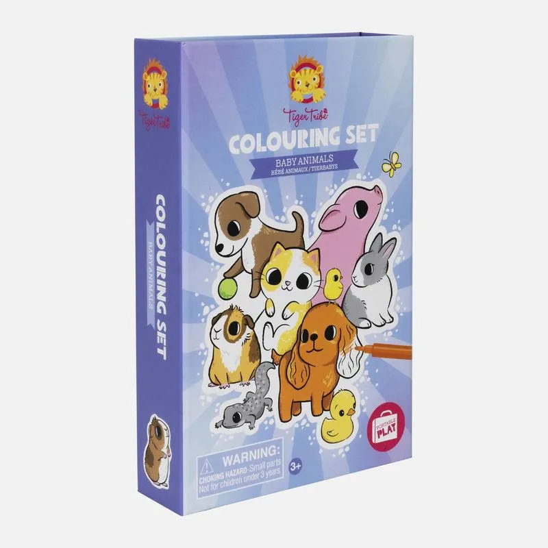 Baby Animal Colouring Set in Box