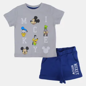 Baby Boys Cotton Pajama Set – Mickey Mouse Print