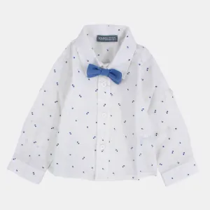 Baby Boys' Cotton Shirt – Off-White