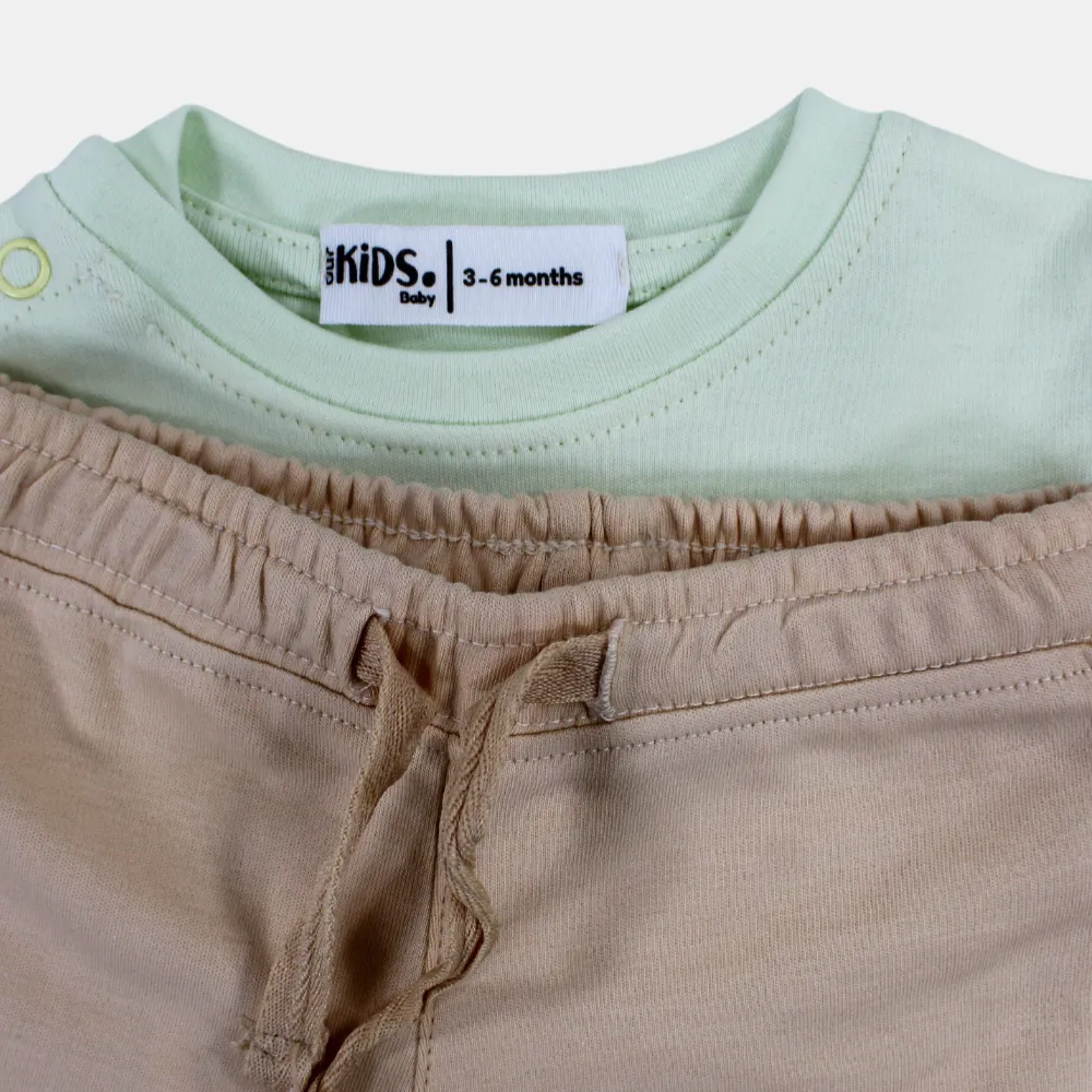 Baby Boys' Light Green "I Love My Daddy" Pajama Set