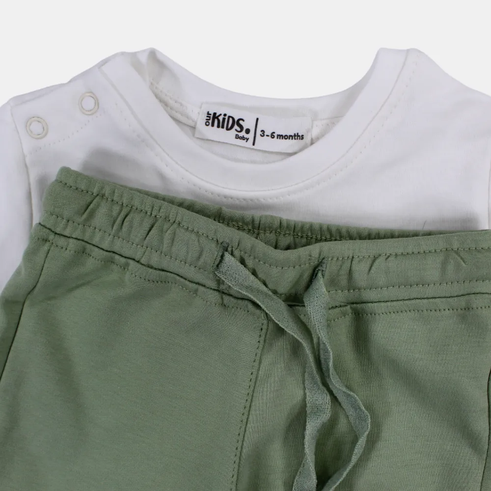 Baby Boys' Off-White "Sweet Dreams" Pajama Set