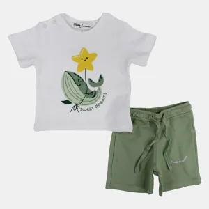 Baby Boys' Off-White "Sweet Dreams" Pajama Set