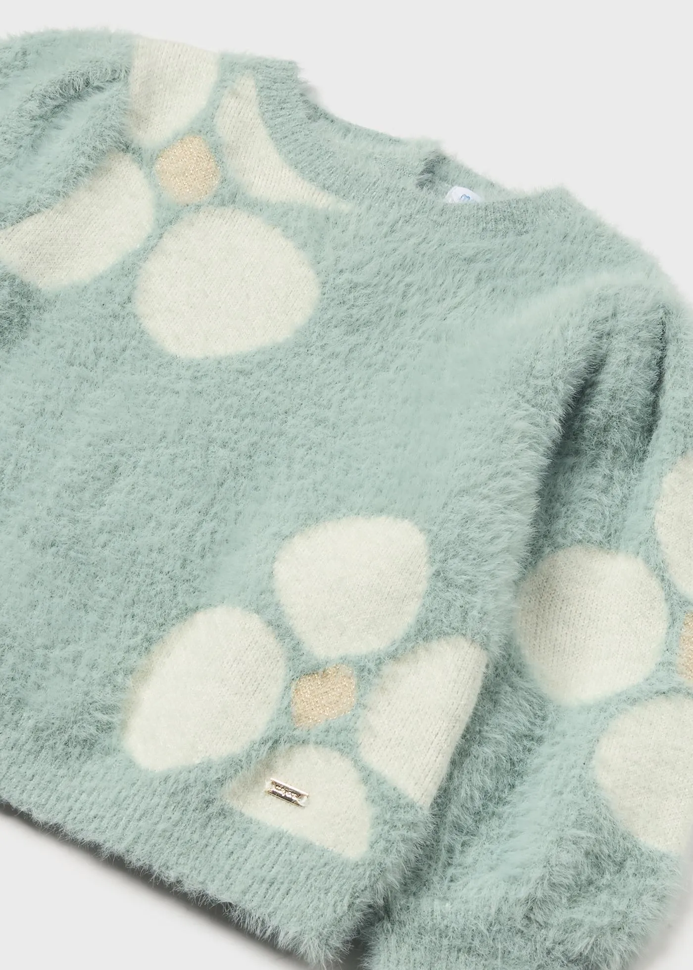 Baby Flower Jacquard Sweater - Jade by Mayoral - FINAL SALE