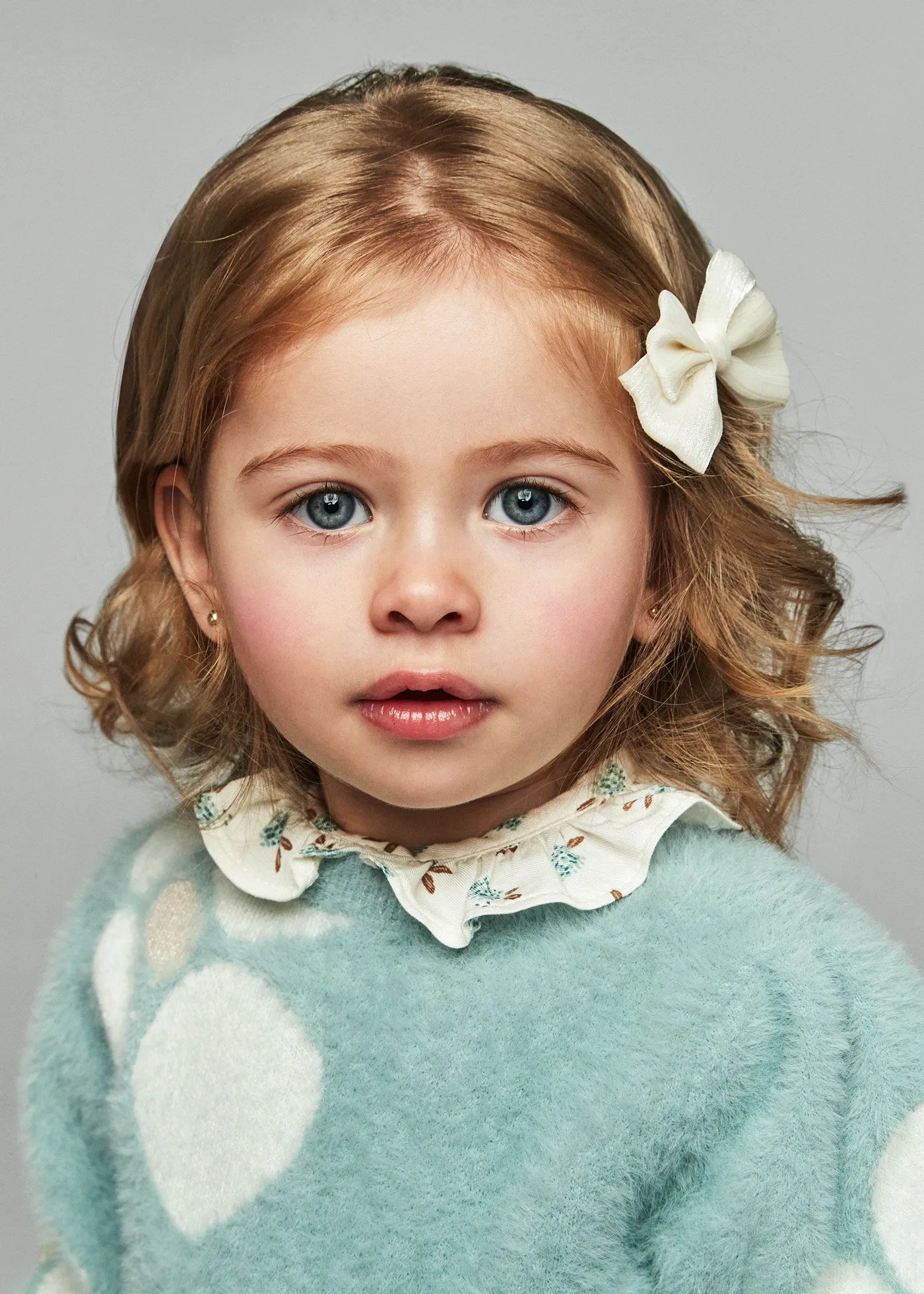 Baby Flower Jacquard Sweater - Jade by Mayoral - FINAL SALE