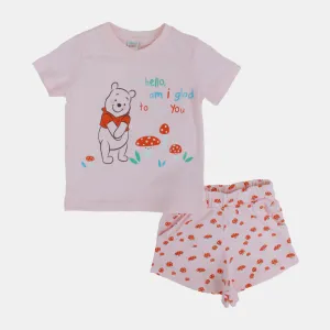 Baby Girls Cotton Pajama Set - Winnie The Pooh Design