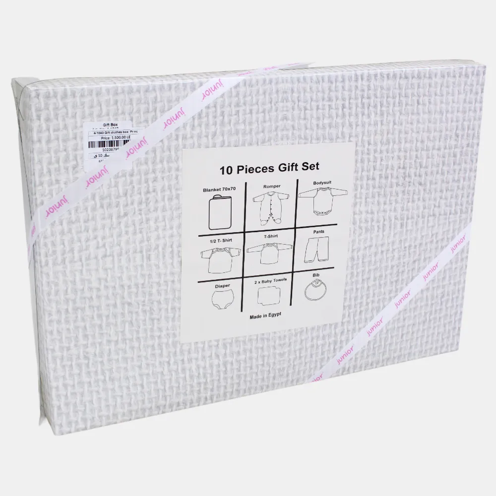 Baby Girls Gift Clothes Box – 10-Piece Little Princess Set in Pink
