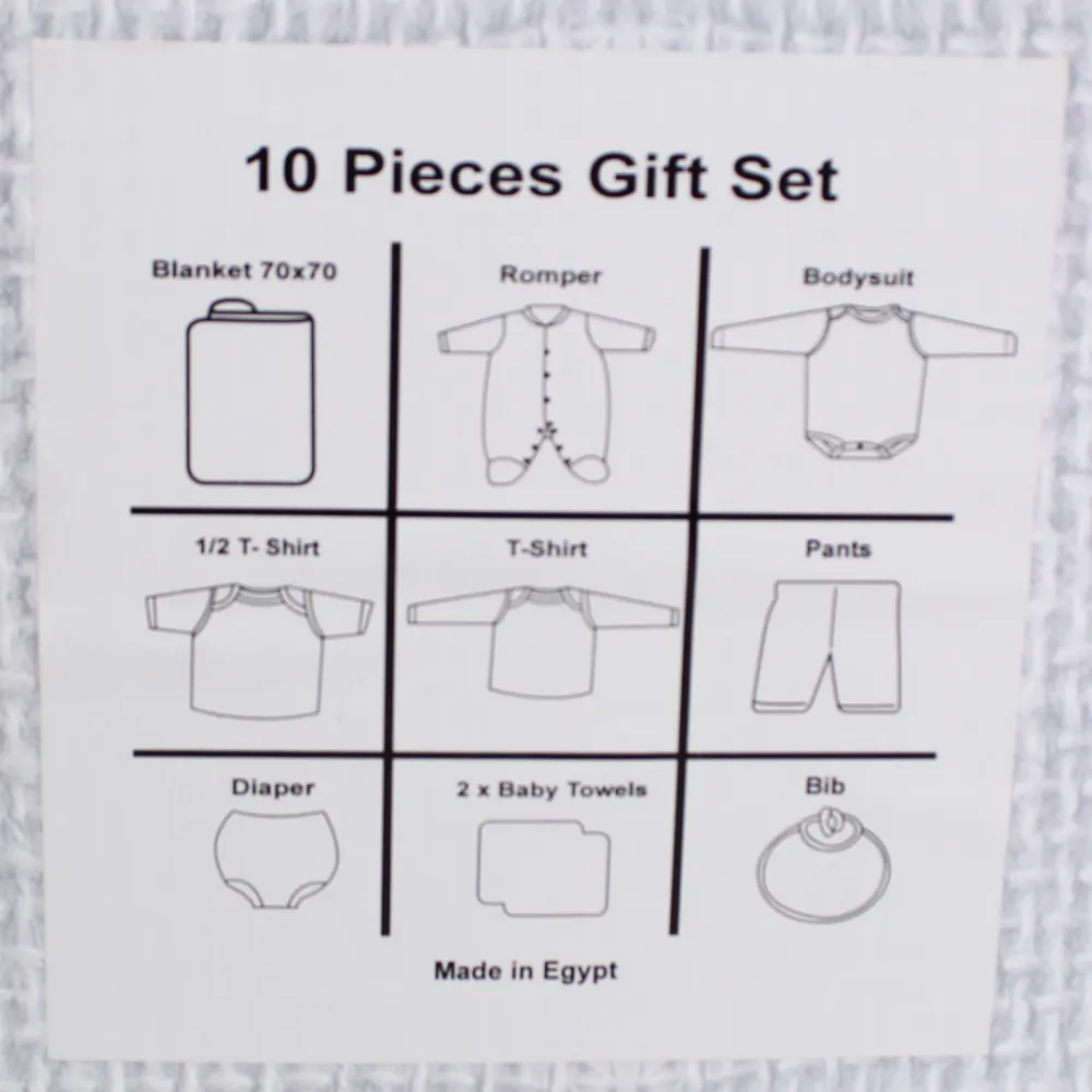 Baby Girls Gift Clothes Box – 10-Piece Little Princess Set in Pink