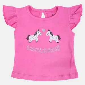 Baby Girls Pajama Set – Pink with Unicorn Design