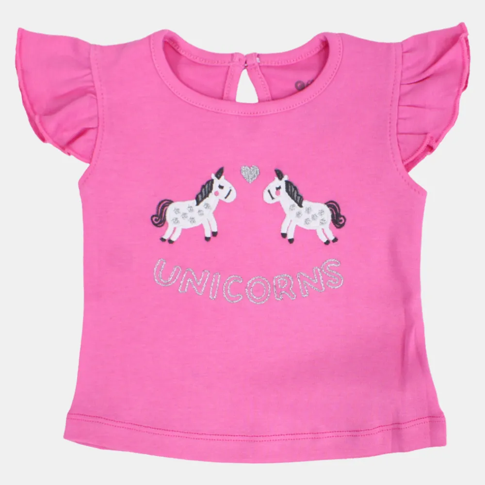 Baby Girls Pajama Set – Pink with Unicorn Design
