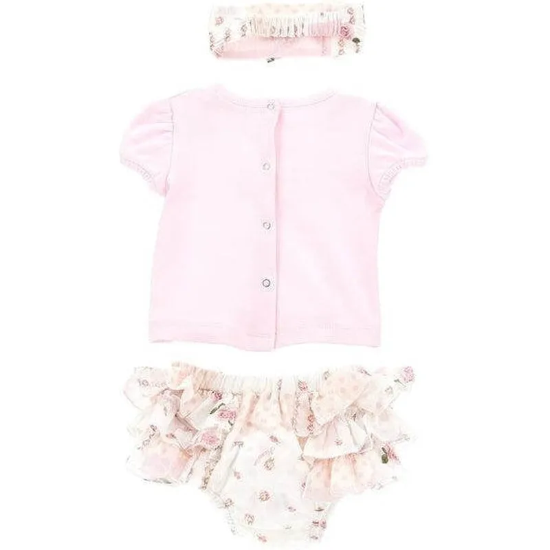 Baby Girls Pink Rose Set