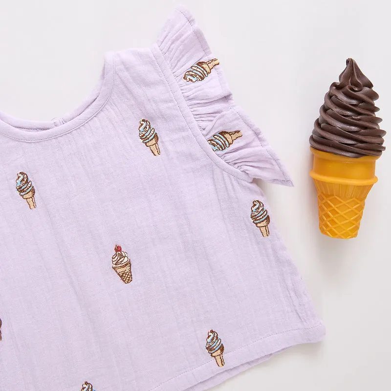 Baby Roey Two Piece Set - Lavender Soft Serve by Pink Chicken