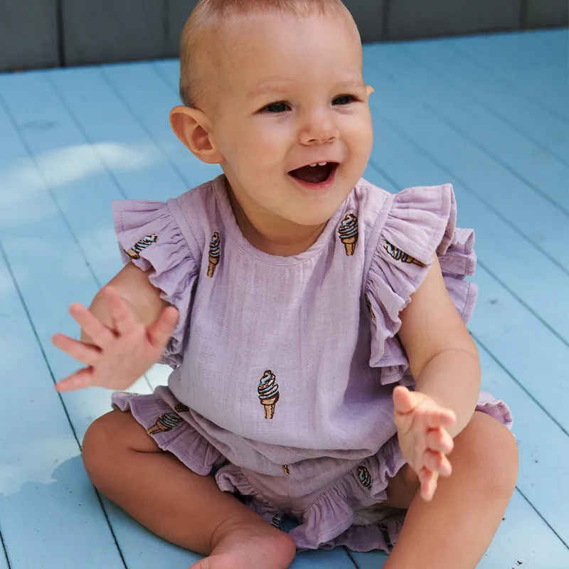 Baby Roey Two Piece Set - Lavender Soft Serve by Pink Chicken