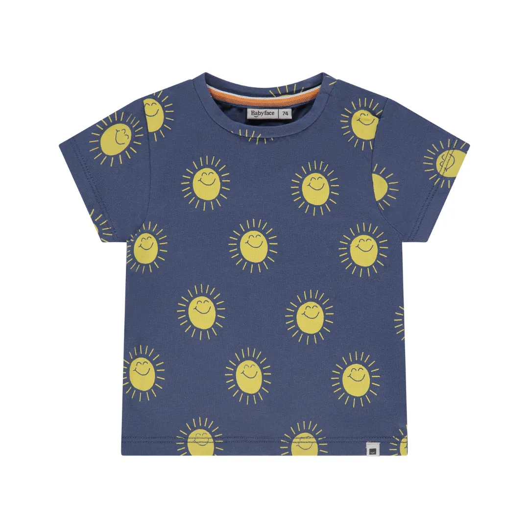 Baby Short Sleeve Tee - Suns on Blue by Babyface