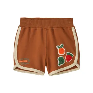 Baby Sweatshorts - Farm Snacks: Robin Brown by Patagonia