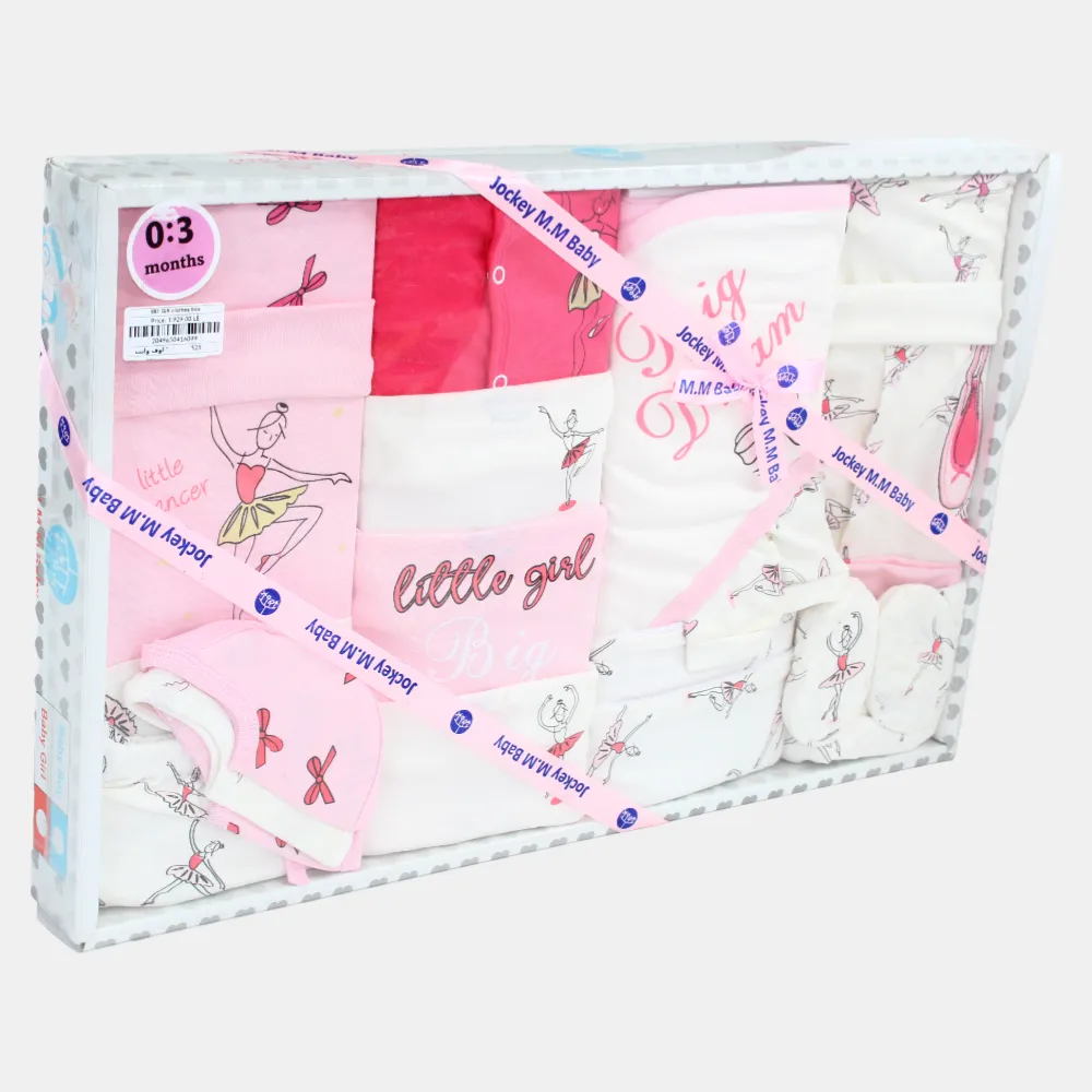 Ballet-Themed Baby Girls' Summer Gift Box – 20 Pcs (0-3m)