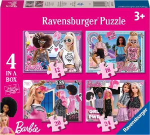 Barbie Toys Barbie 4 in a Box Jigsaw Puzzle
