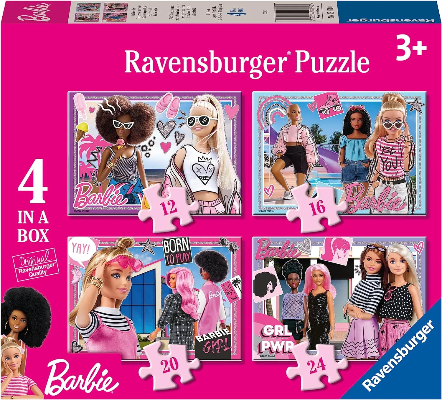 Barbie Toys Barbie 4 in a Box Jigsaw Puzzle
