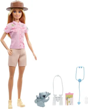 Barbie Toys Barbie Zoologist Doll (12 inches), Role-play Clothing & Accessories: Koala & Baby Figure