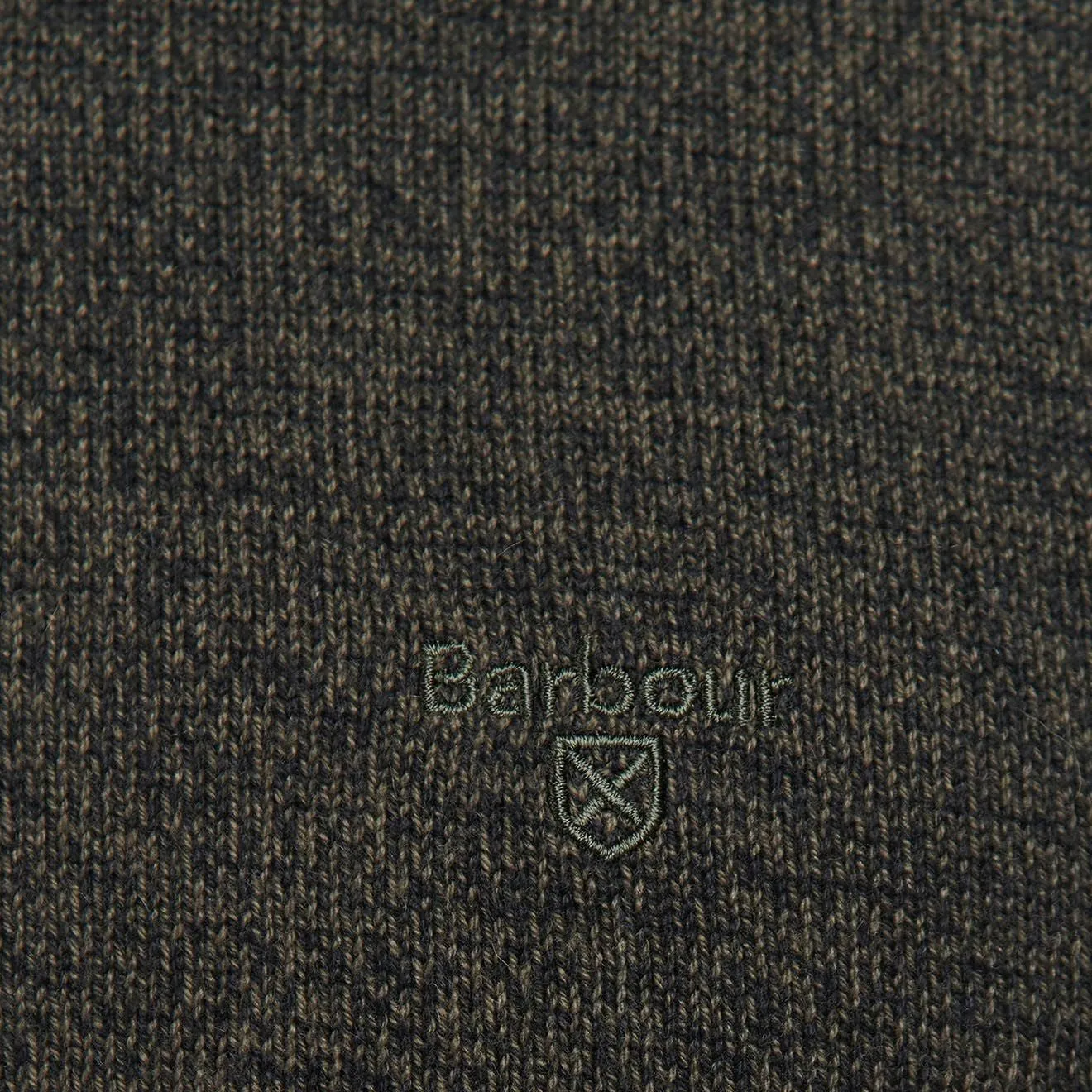 Barbour Firle Crew Jumper Olive Marl Clothing Barbour