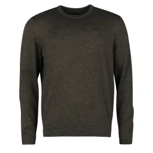 Barbour Firle Crew Jumper Olive Marl Clothing Barbour