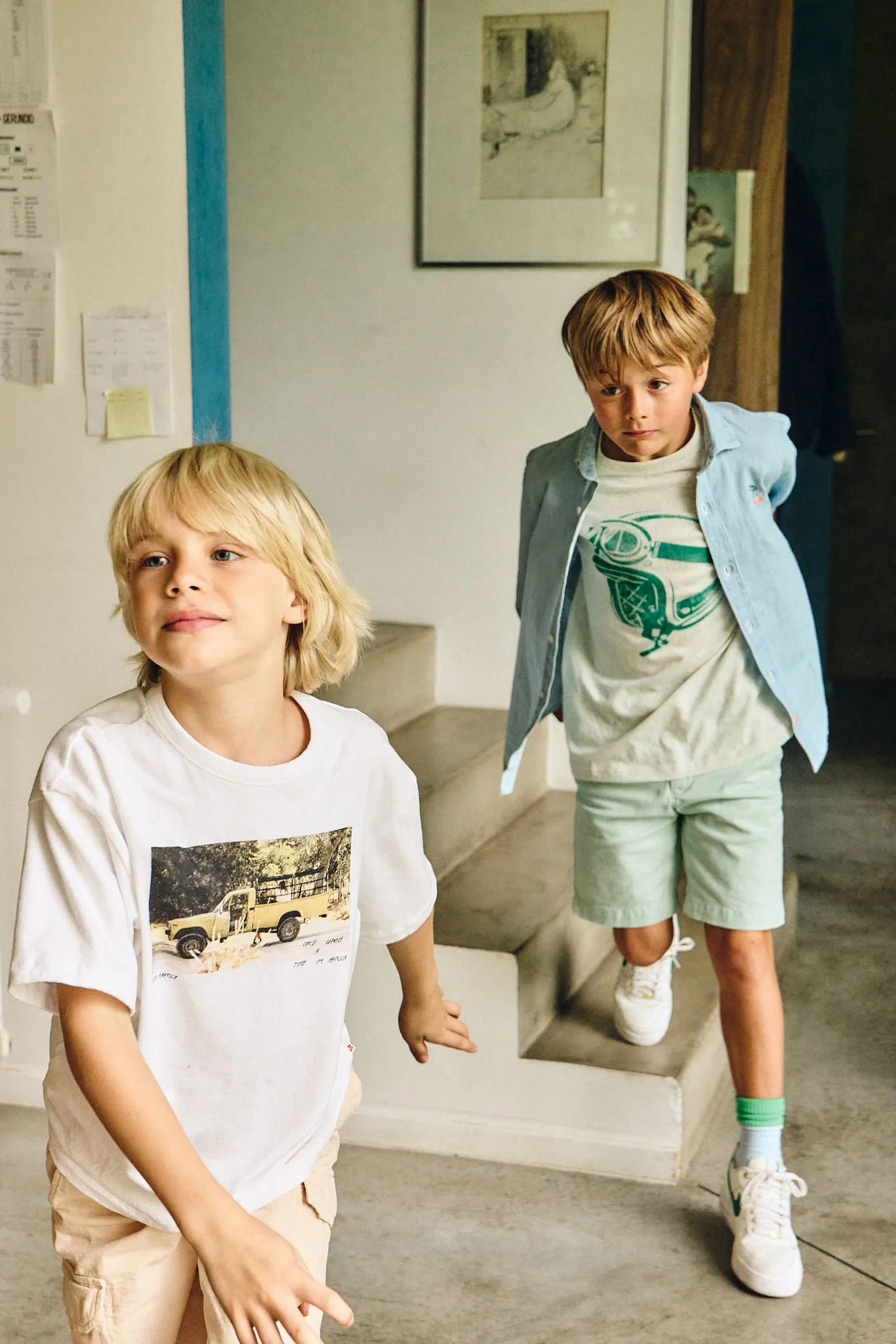 barry chino shorts 000400 - light green Ao76 Clothes Boys Girls