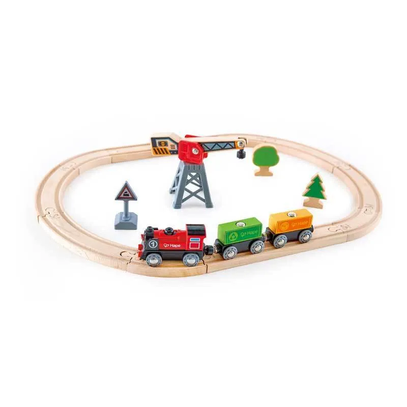Battery Powered Train Cargo Delivery Loop Set Hape