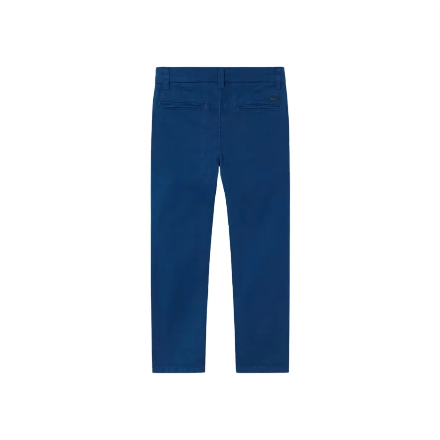 Better Cotton Slim Chino Pants - Cyan by Mayoral - FINAL SALE