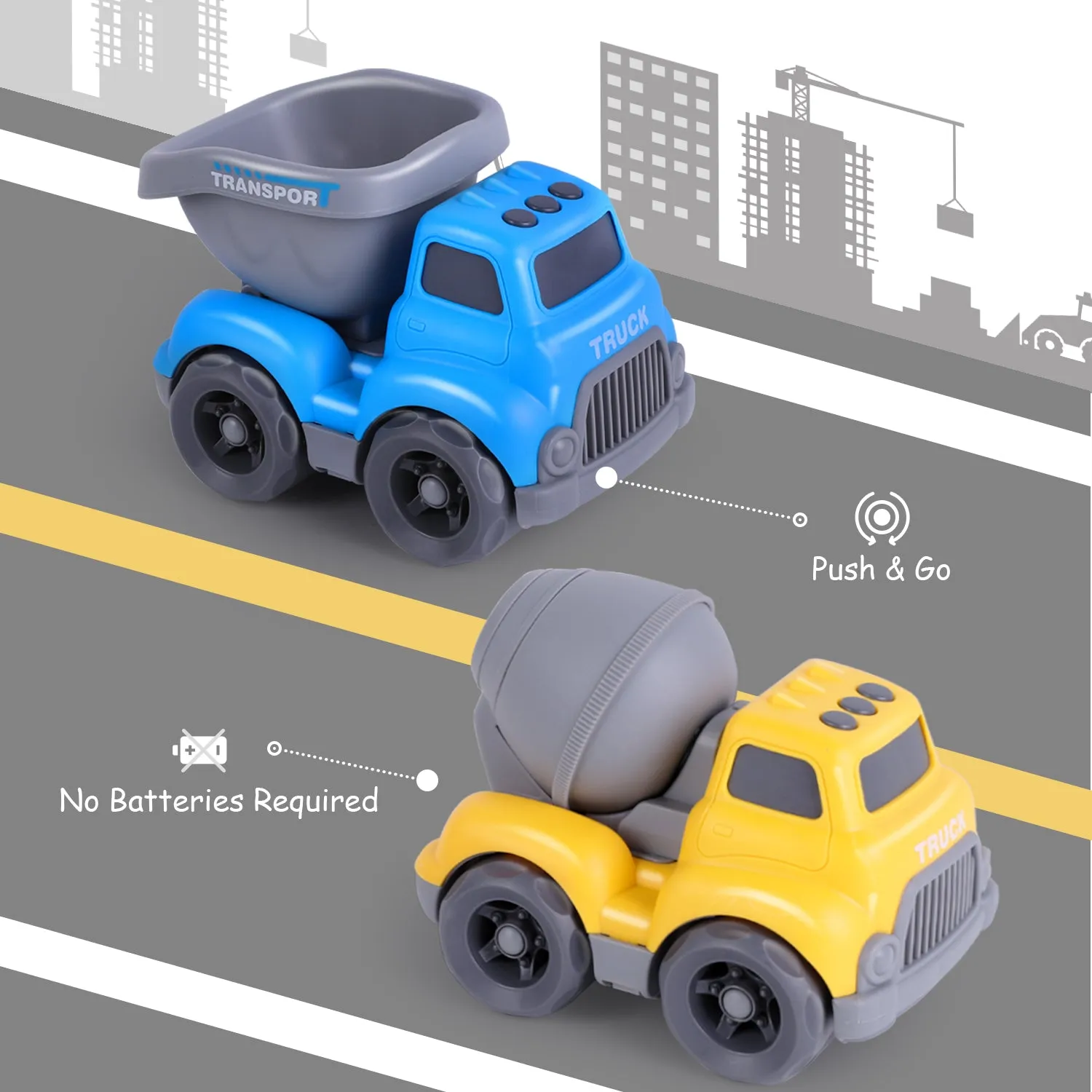 Big Construction Truck Set