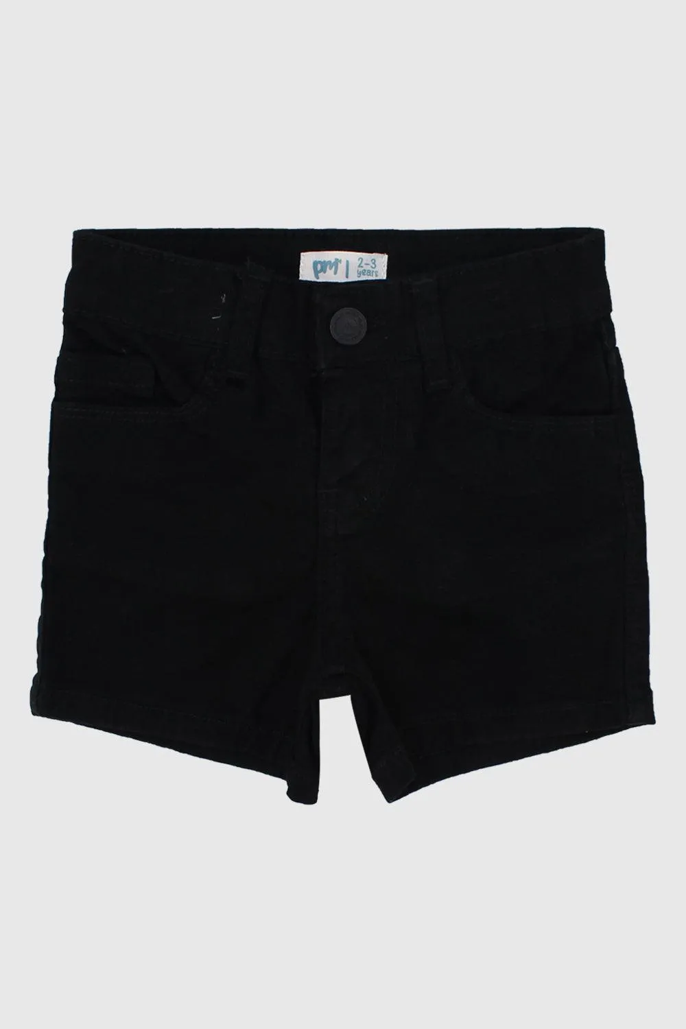 Black Gabardine Shorts