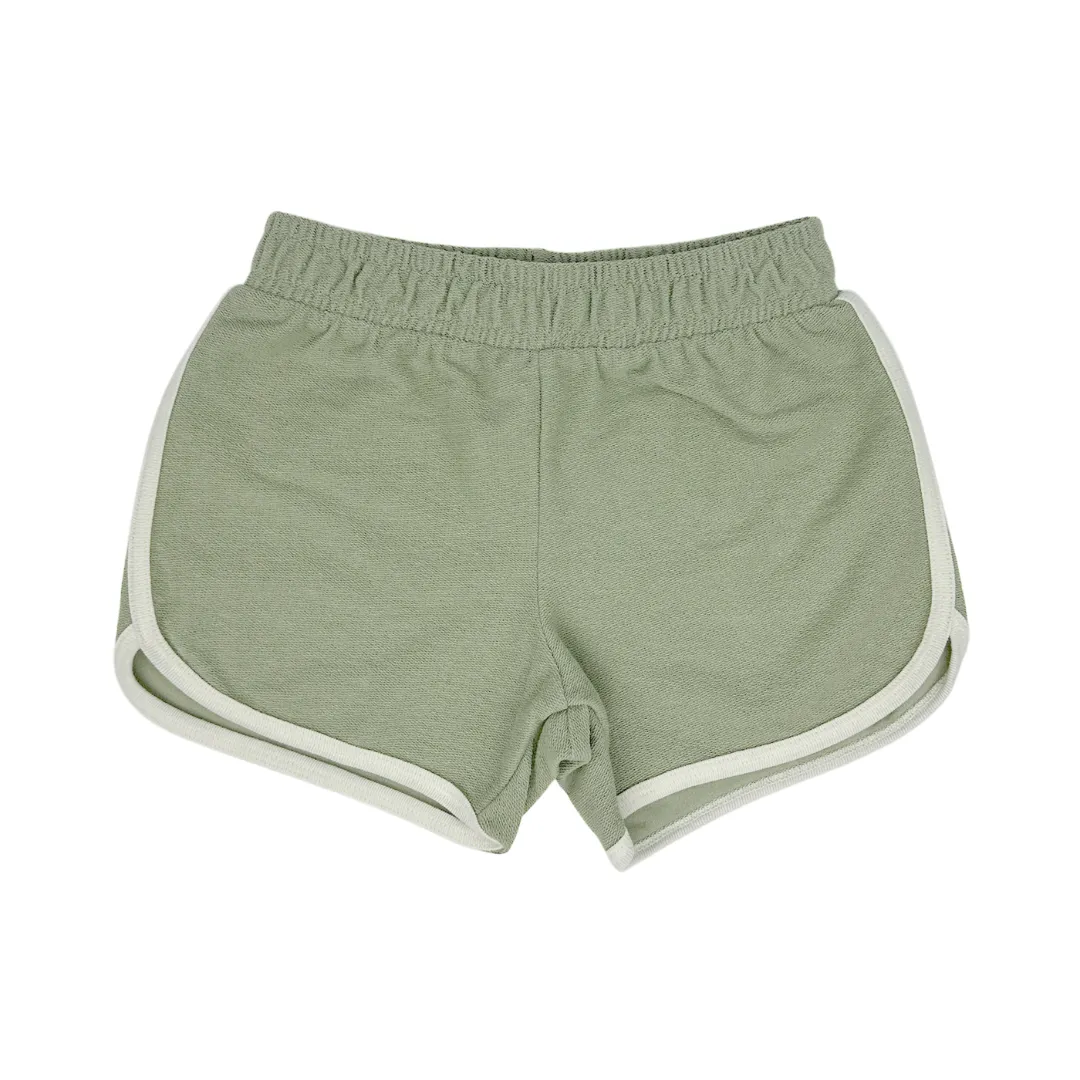 Blossom Dolphin Shorts - Matcha by Tiny Whales