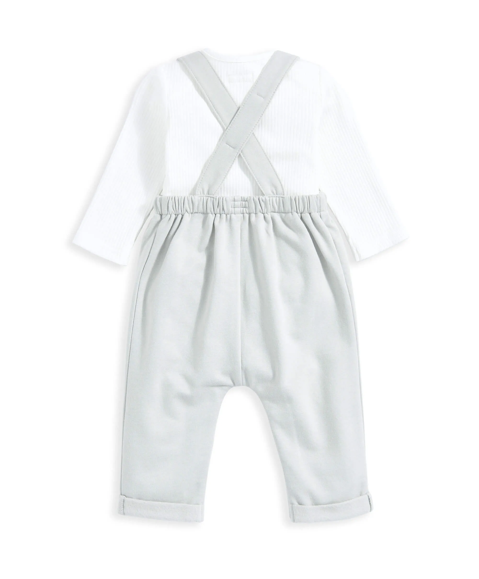 Bodysuit & Jersey Dungarees Outfit Set - Green Babykids Mamas & Papas
