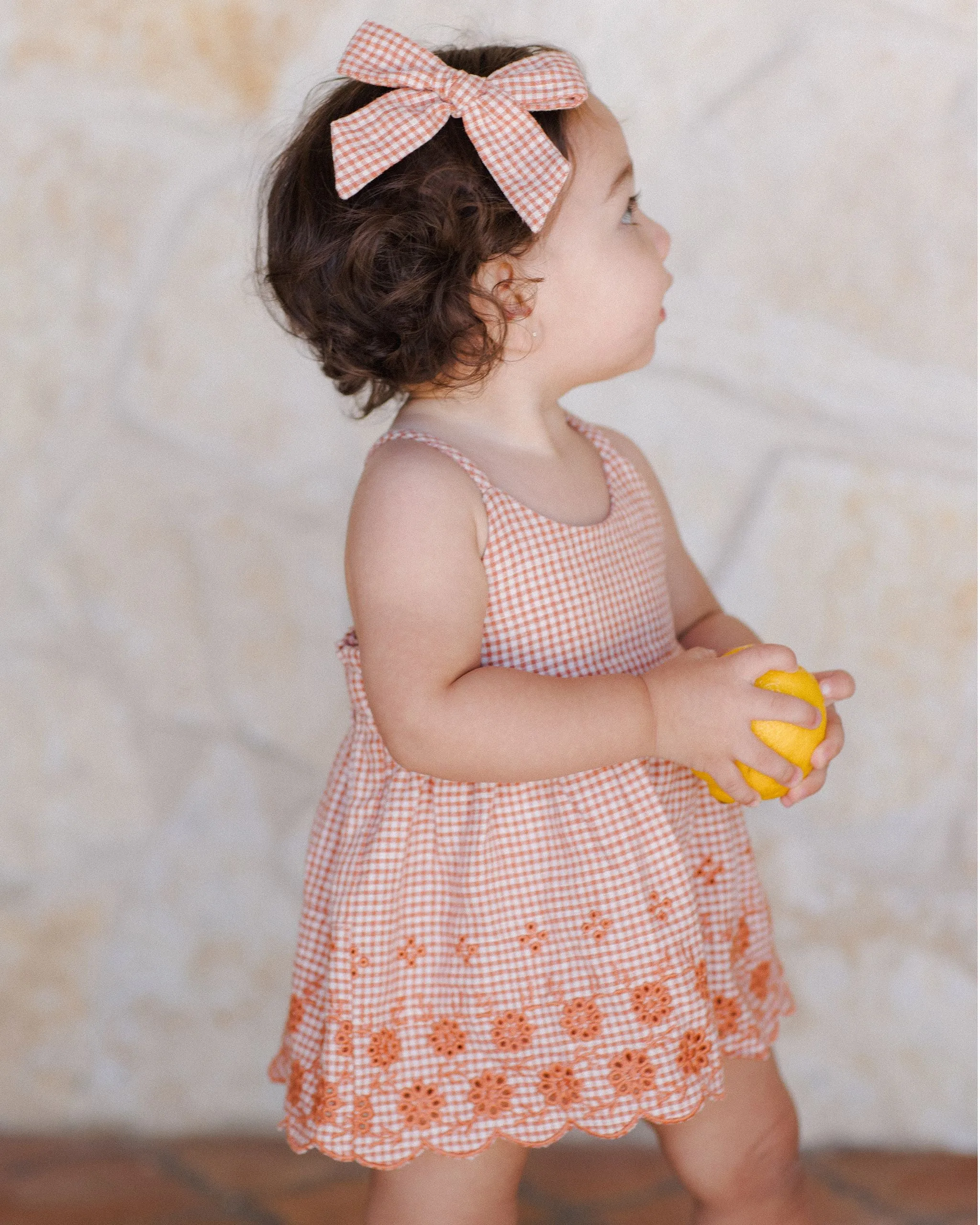 Bows, Set of 2 - Poppy Gingham by Rylee   Cru