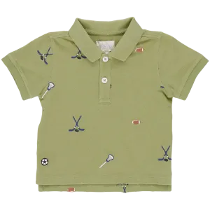 Boys Alec Shirt - Sports Embroidery