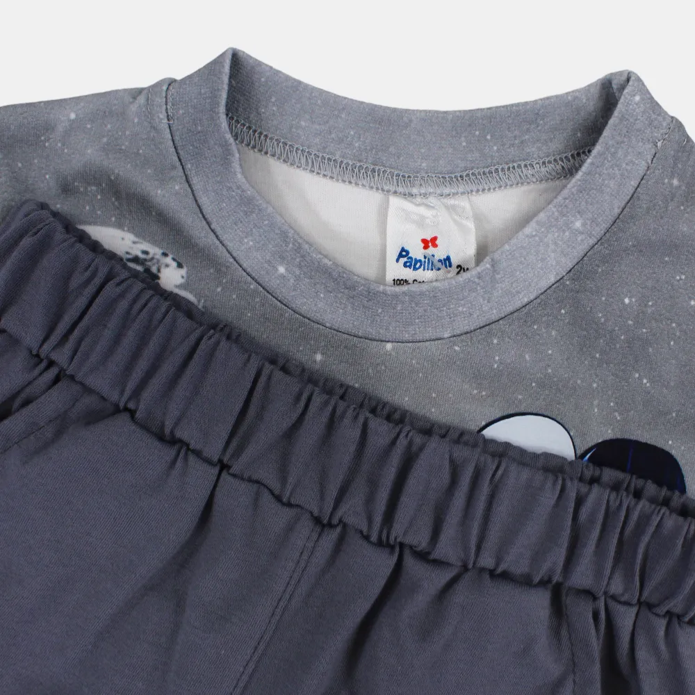 Boys' Cotton Short-Sleeved Pajama Set – "Star Wars" Design