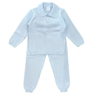 Boys Pale Blue Knit Set