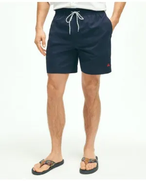 Brooks Brothers Men's 5" Classic Swim Trunks Navy Brooks Brothers