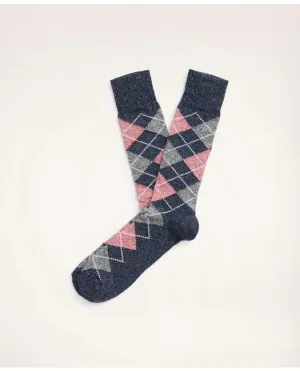 Brooks Brothers Men's Argyle Crew Socks Navy Brooks Brothers