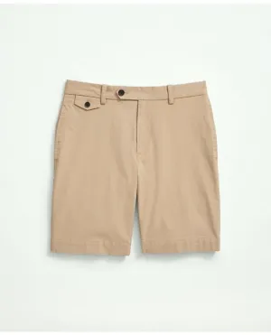 Brooks Brothers Men's Big & Tall 9" Stretch Supima Cotton Poplin Shorts Beige Brooks Brothers