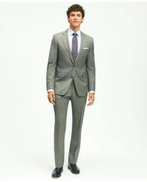 Brooks Brothers Men's Classic Fit Wool Nailhead 1818 Suit Black/White Brooks Brothers